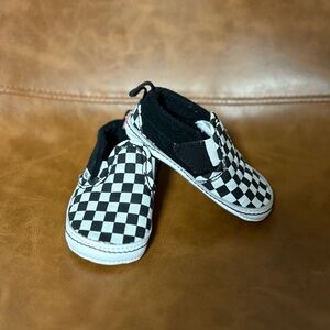 Vans Black and White Checkered Kids Sneakers